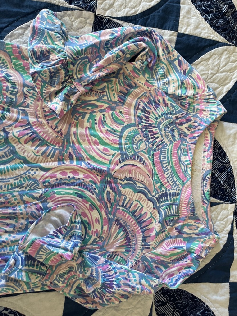 Lilly Pulitzer Girls Multicolor Pastel Print Dress